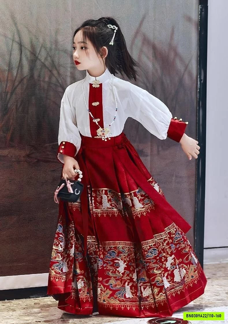 SÉT VÁY CỔ TRANG TRUNG HOA ĐỎ
