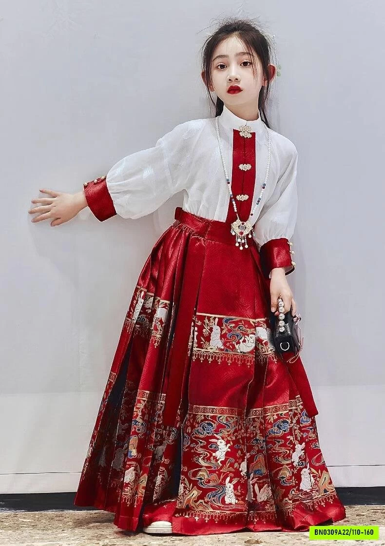SÉT VÁY CỔ TRANG TRUNG HOA ĐỎ