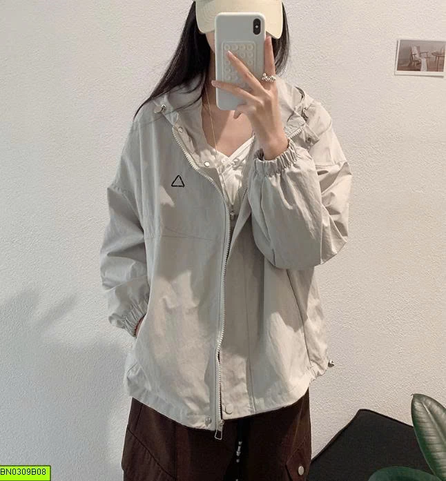 ÁO KHOÁC GIÓ LIÊN MŨ NỮ
