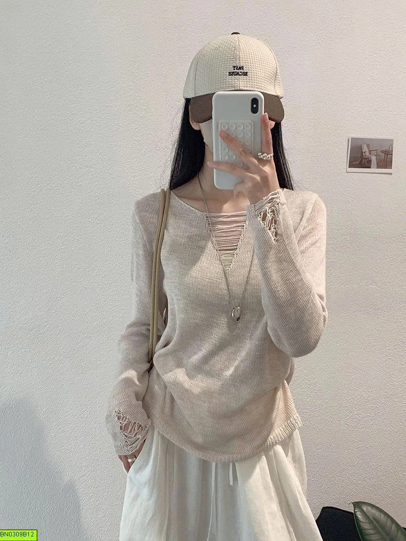ÁO LEN DỆT CỔ TRÒN