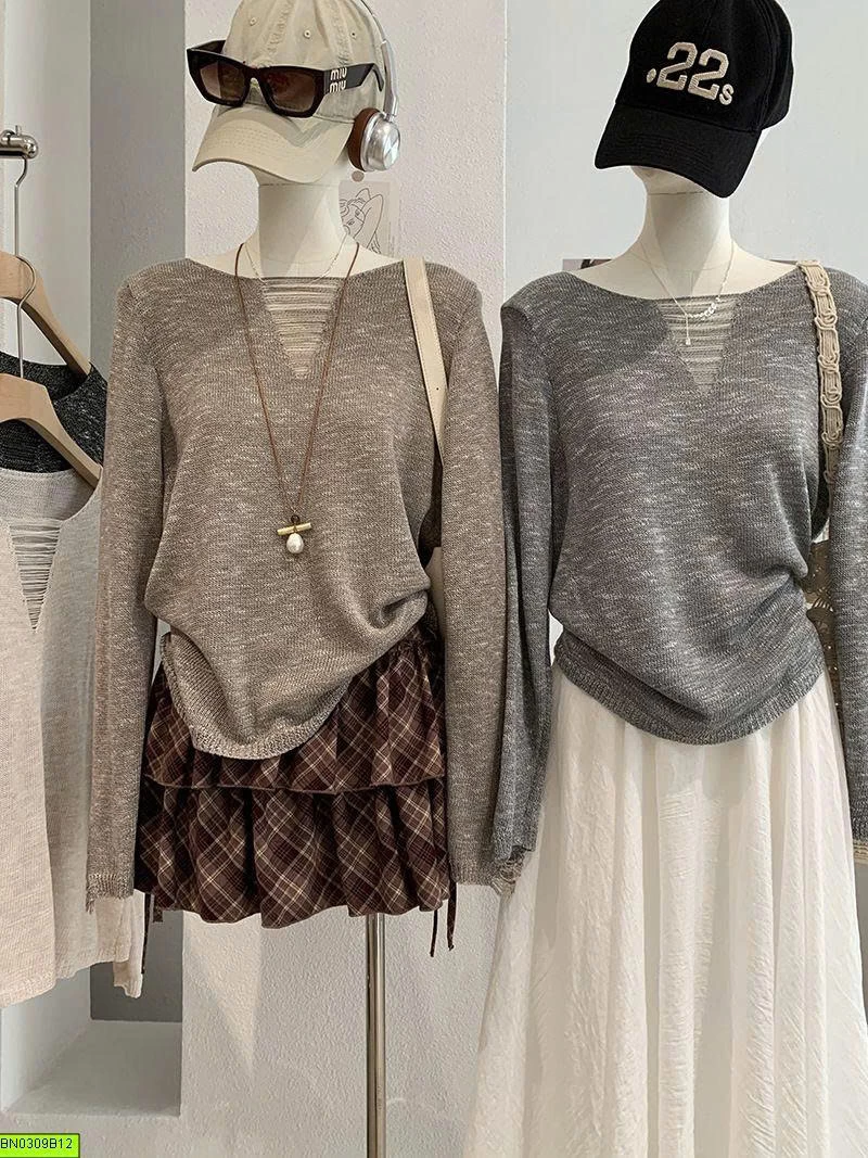 ÁO LEN DỆT CỔ TRÒN