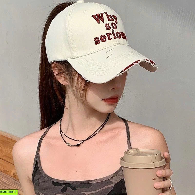 MŨ KẾT RÁCH NỬA ĐẦU NỮ