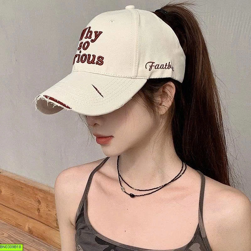 MŨ KẾT RÁCH NỬA ĐẦU NỮ