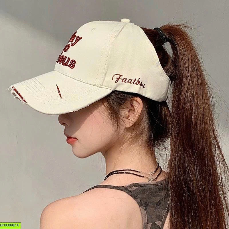 MŨ KẾT RÁCH NỬA ĐẦU NỮ