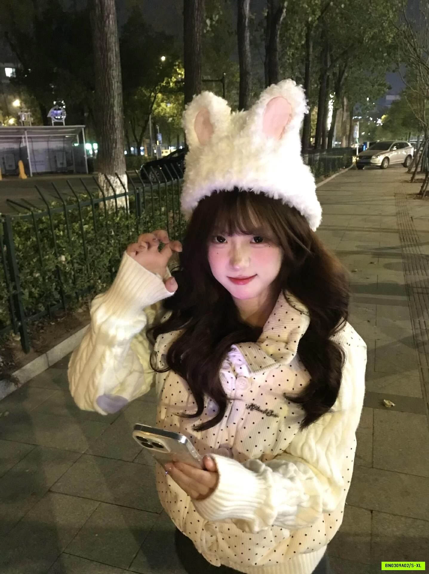 KHOÁC NHUNG TRẦN BÔNG PHỐI TAY LEN