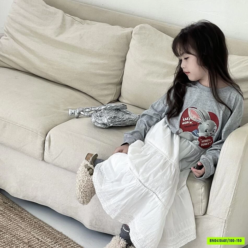CHÂN VÁY TRẮNG DÁNG DÀI YUKIDS