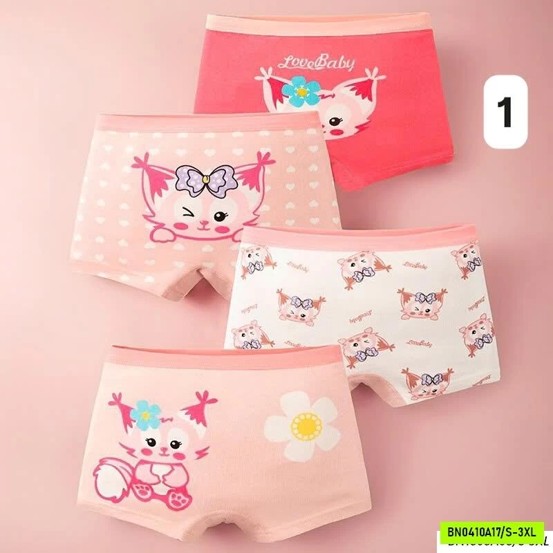 SET 4 CHIP ĐÙI BÉ GÁI BẢNG MÀU MỚI