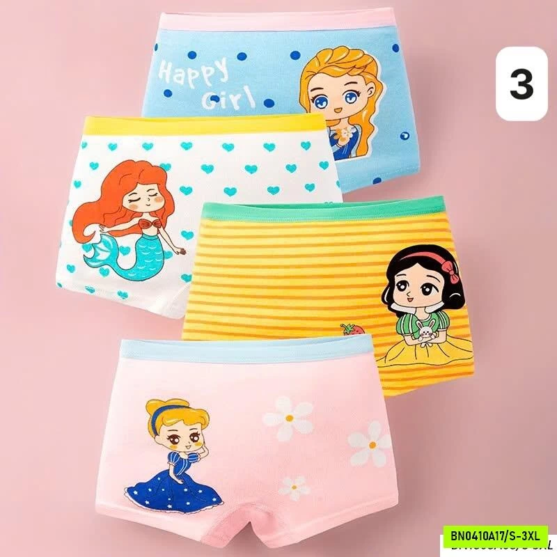 SET 4 CHIP ĐÙI BÉ GÁI BẢNG MÀU MỚI