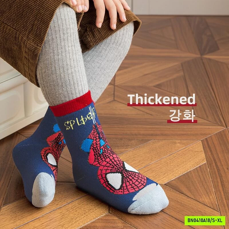 SÉT 5Đ TẤT SPIDERMAN LÓT LÔNG