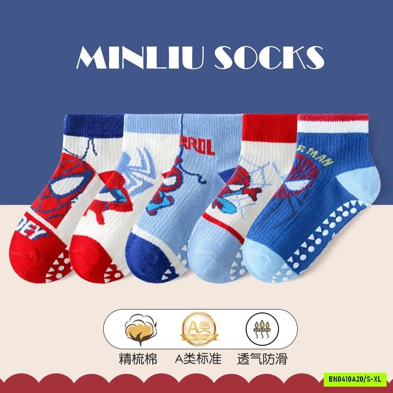 TẤT CHỐNG TRƯỢT SPIDERMAN CỔ THẤP