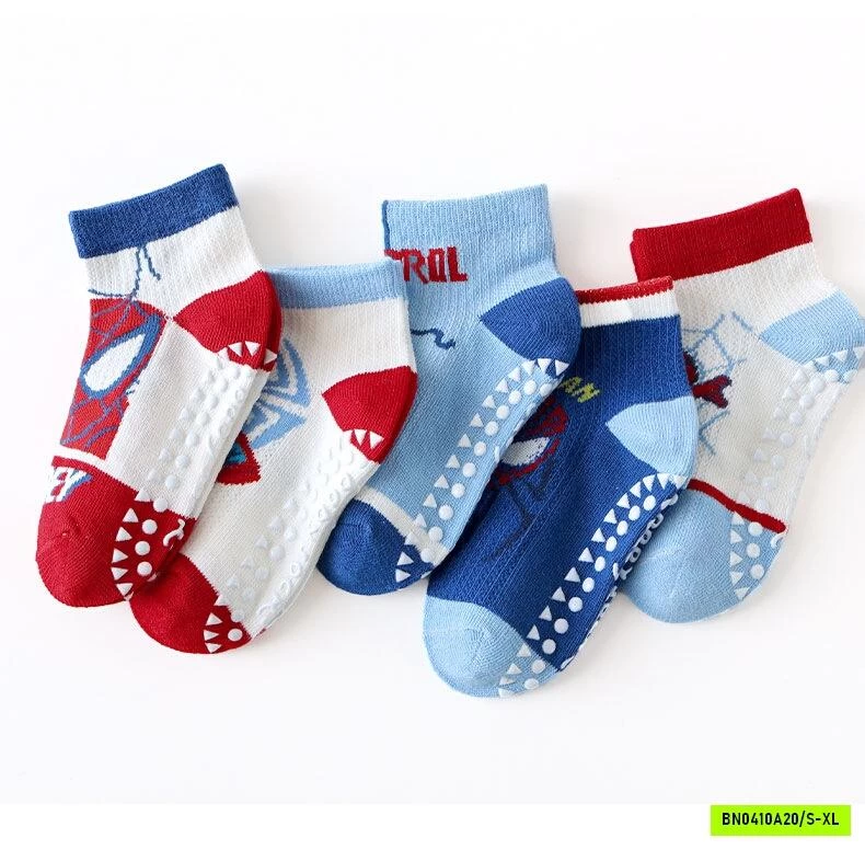 TẤT CHỐNG TRƯỢT SPIDERMAN CỔ THẤP