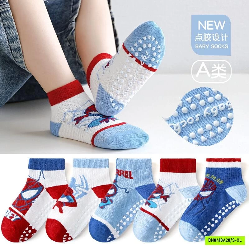 TẤT CHỐNG TRƯỢT SPIDERMAN CỔ THẤP