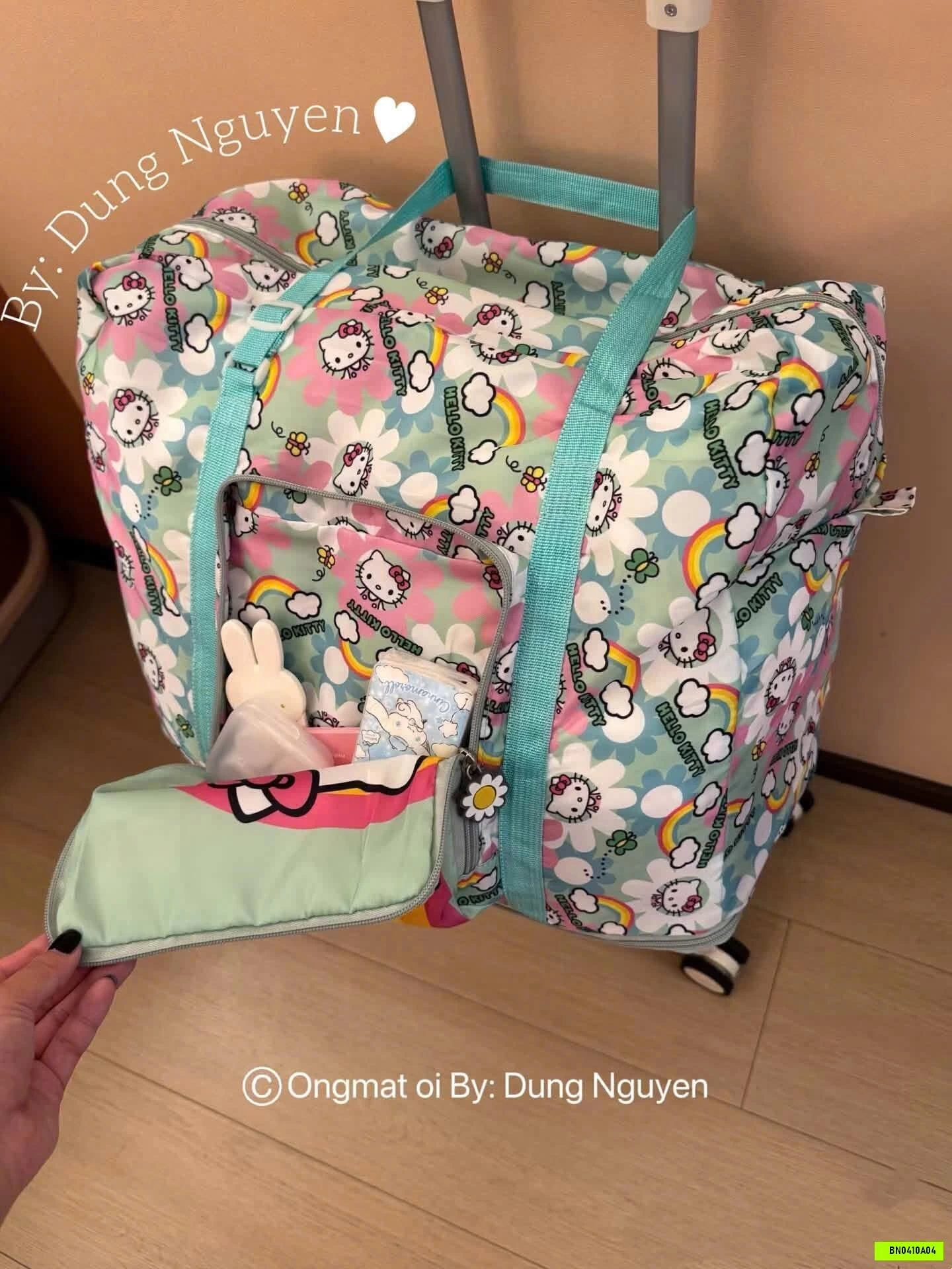 TÚI DU LỊCH GẤP GỌN KITTY