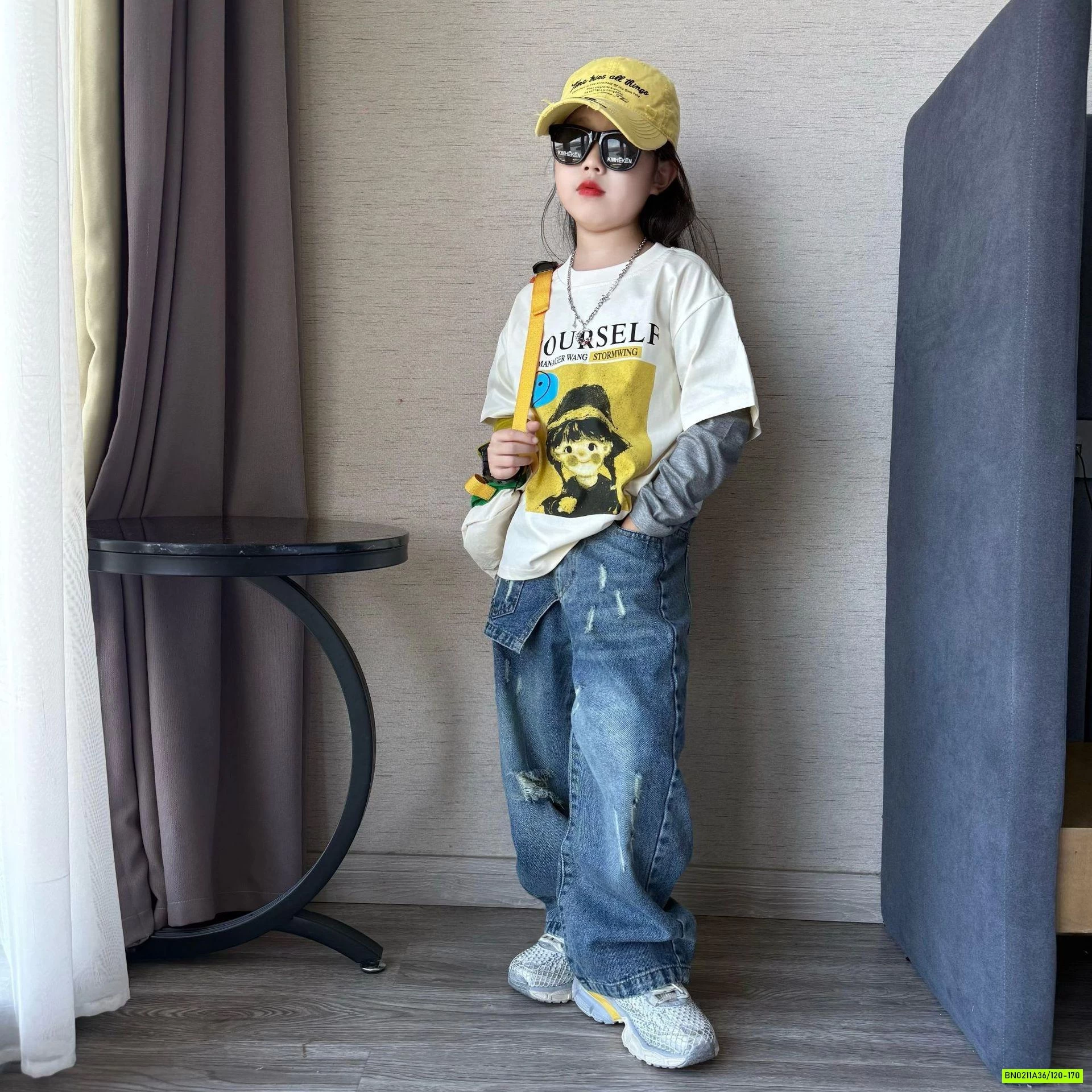 ÁO THUN HÌNH GIẢ 2 LỚP MIX JEANS