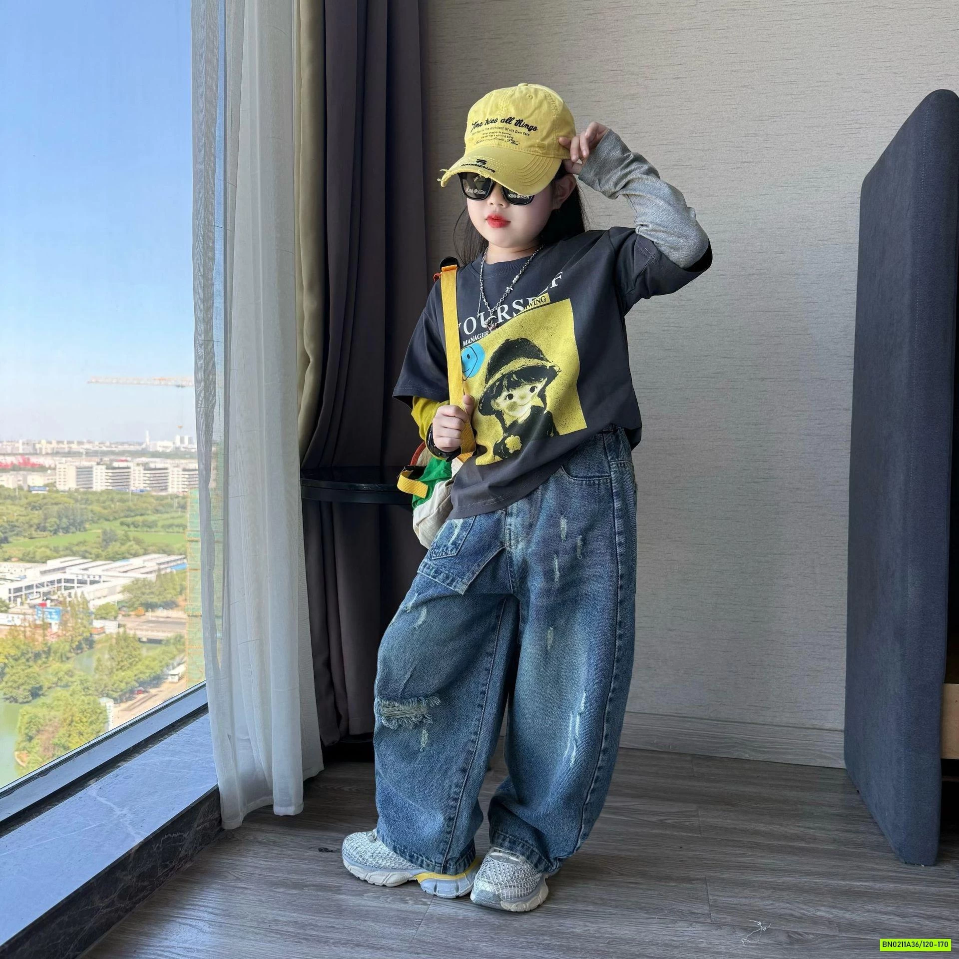 ÁO THUN HÌNH GIẢ 2 LỚP MIX JEANS