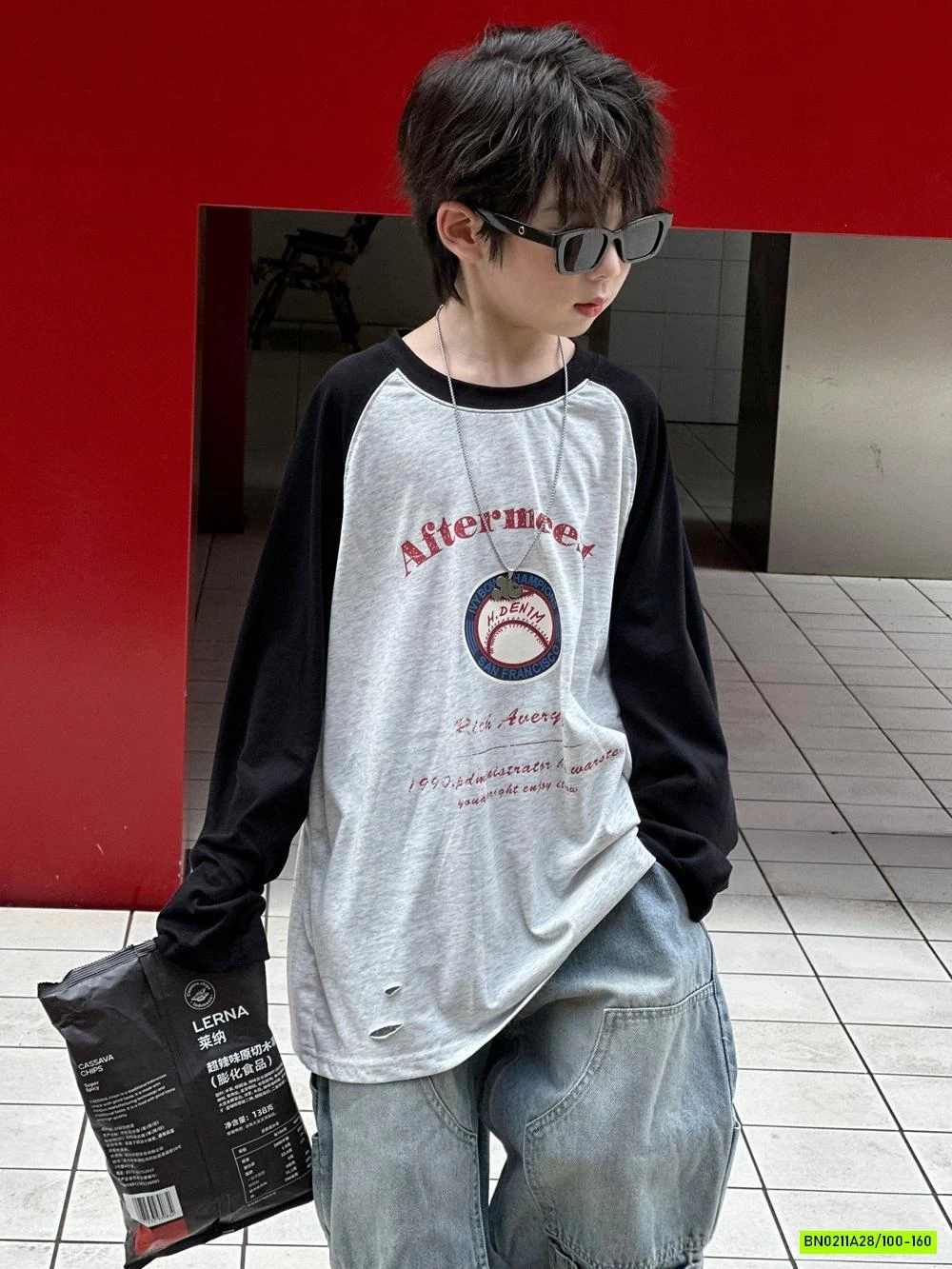 ÁO THUN PHỐI MÀU TAY