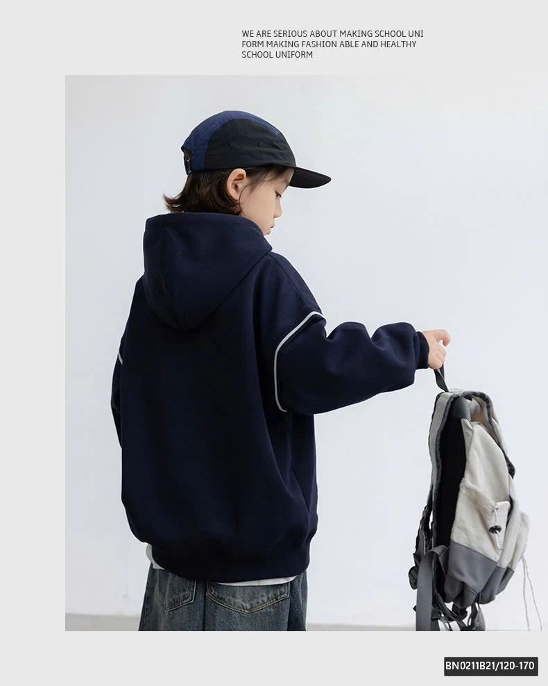 ÁO HOODIE CHỮ XANH THAN