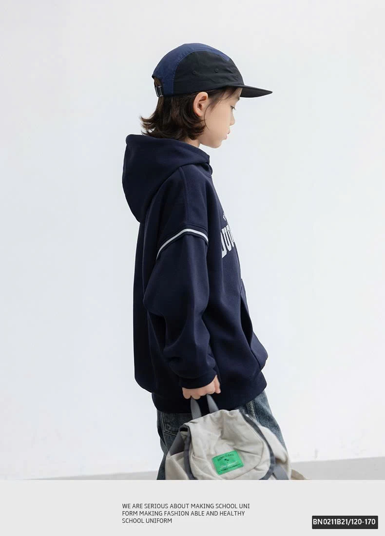 ÁO HOODIE CHỮ XANH THAN