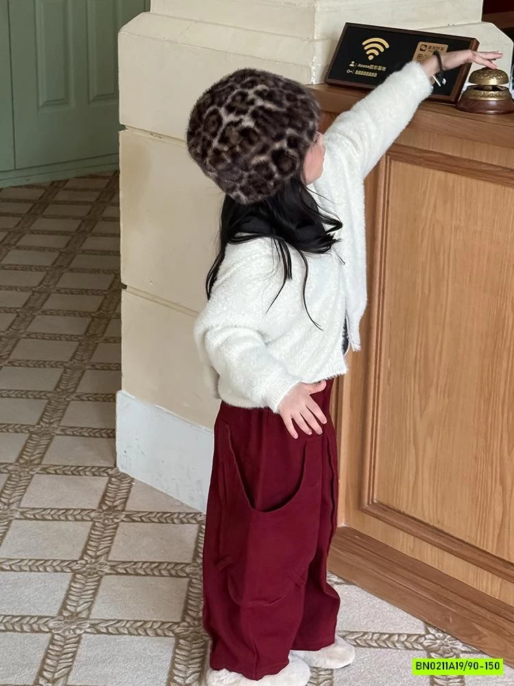 KHOÁC LÔNG TAI THỎ KHÓA 2 CHIỀU