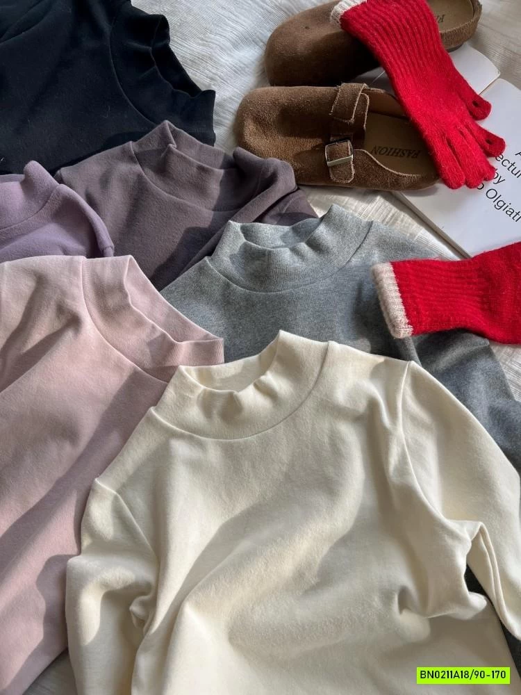 ÁO NỈ GIỮ NHIỆT CỔ 3P 25H045 AMBB