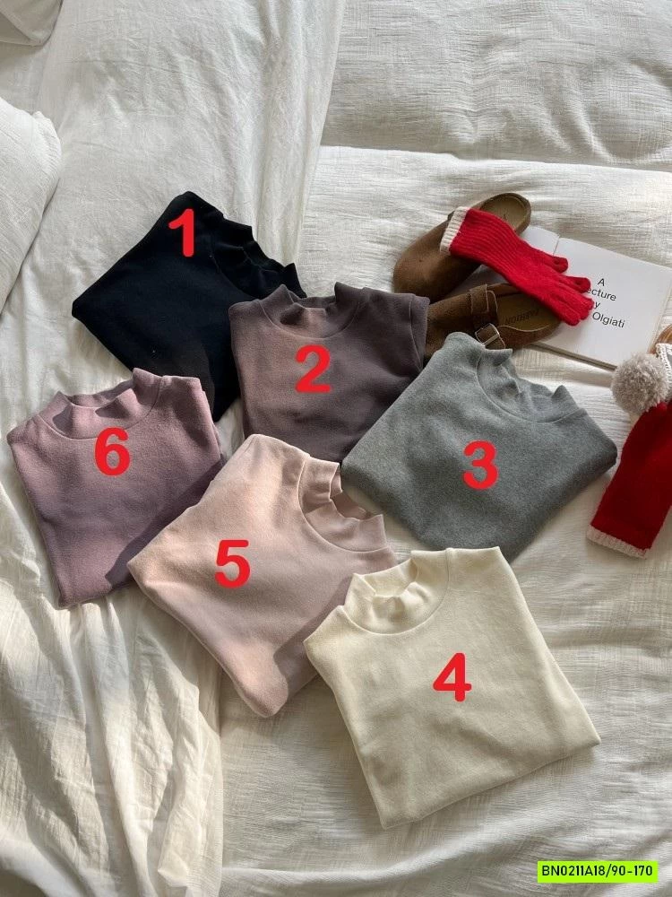 ÁO NỈ GIỮ NHIỆT CỔ 3P 25H045 AMBB