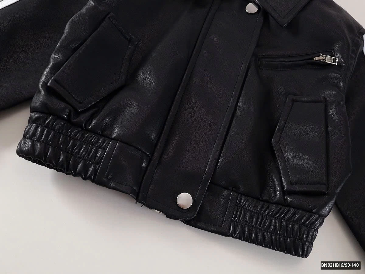 ÁO KHOÁC DA DÁNG NGẮN PREMIUM