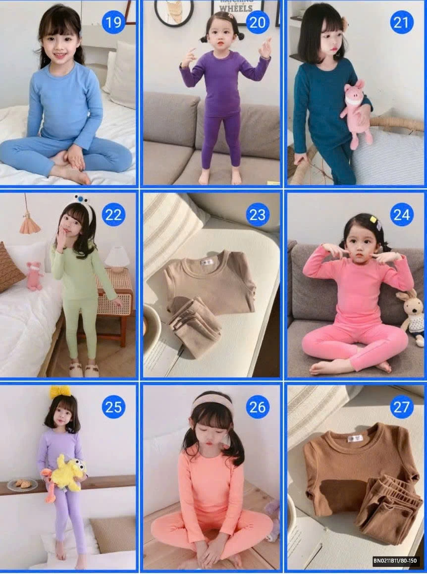 SET NỈ TRƠN TONE HÀN CHO BÉ