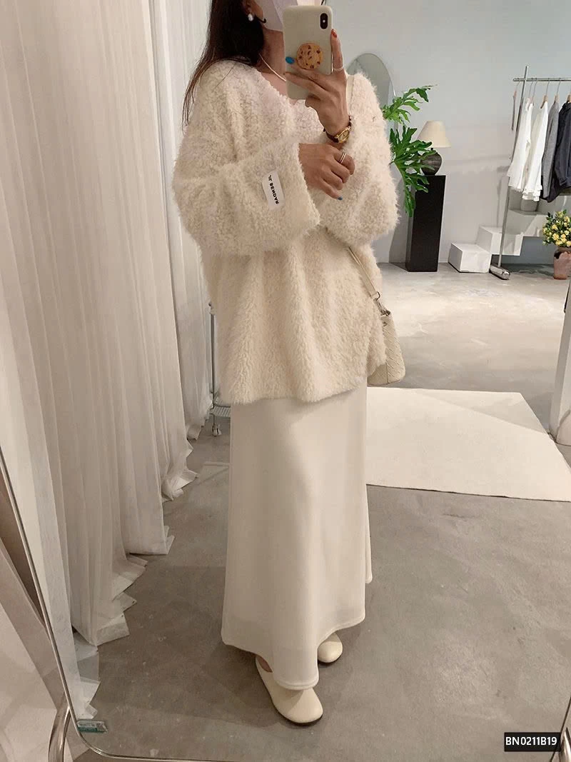 ÁO LEN KIỂU LÔNG XÙ CHO NỮ