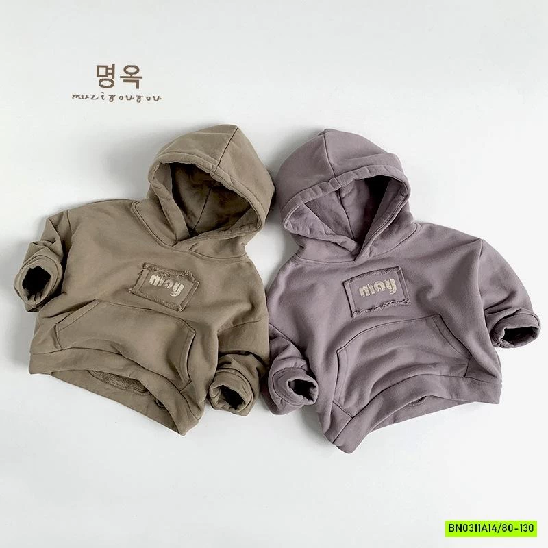 HOODIE NỈ TÚI BỤNG MUZIYOUYOU