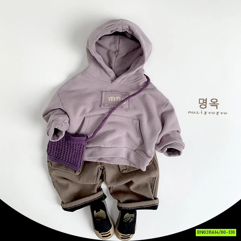 HOODIE NỈ TÚI BỤNG MUZIYOUYOU