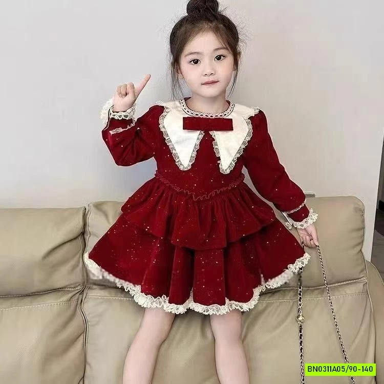 ĐẦM NHUNG TIỂU THƯ LÓT NHUNG BLUETOWN