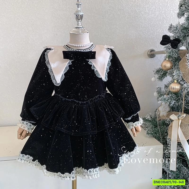 ĐẦM NHUNG TIỂU THƯ LÓT NHUNG BLUETOWN