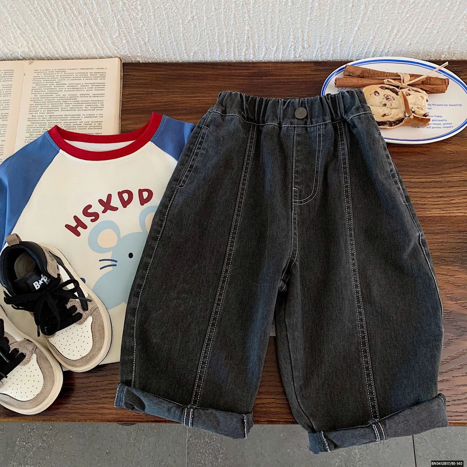 QUẦN BAGGY CHỈ NỔI