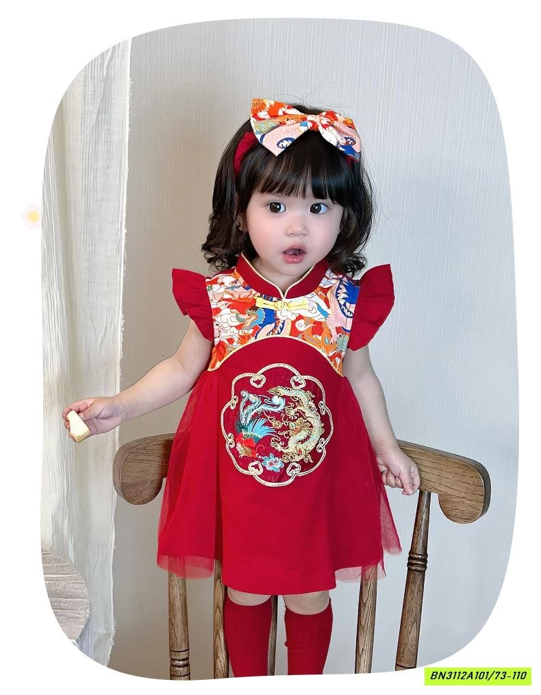 ĐẦM VOAN CÁNH TIÊN THÊU RỒNG