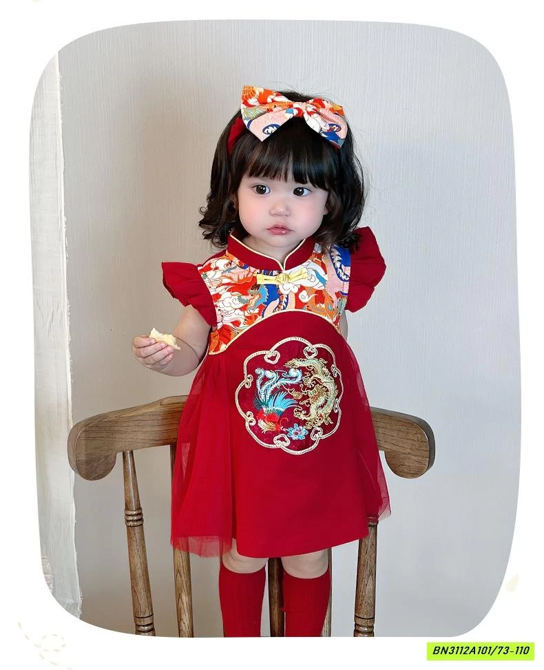 ĐẦM VOAN CÁNH TIÊN THÊU RỒNG