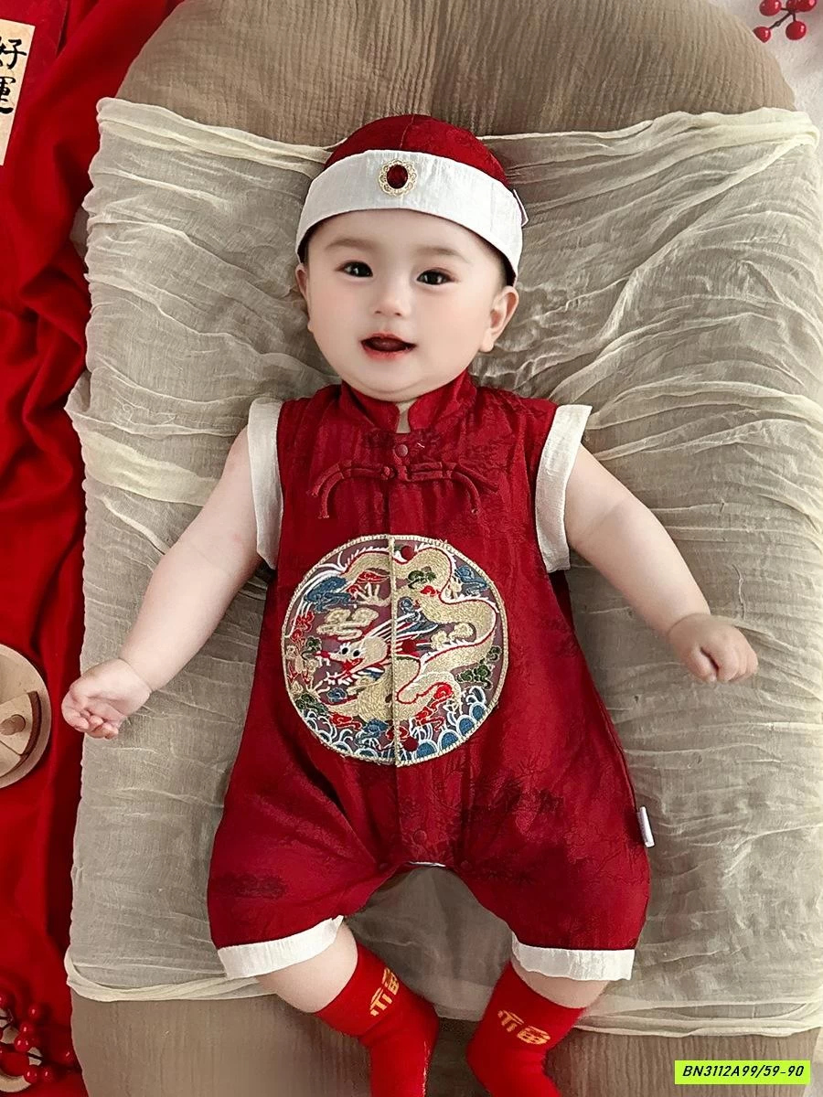 BODY ĐŨI ĐỎ THÊU RỒNG