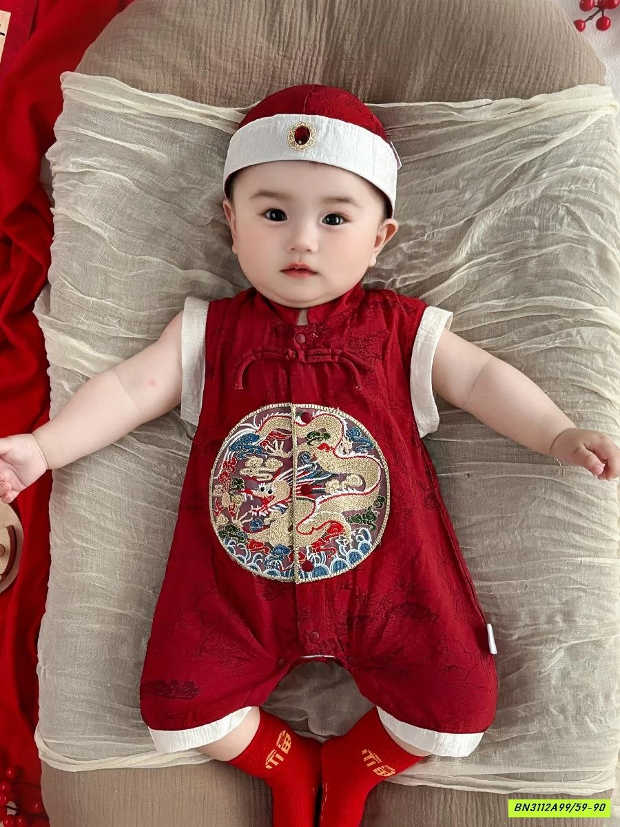 BODY ĐŨI ĐỎ THÊU RỒNG