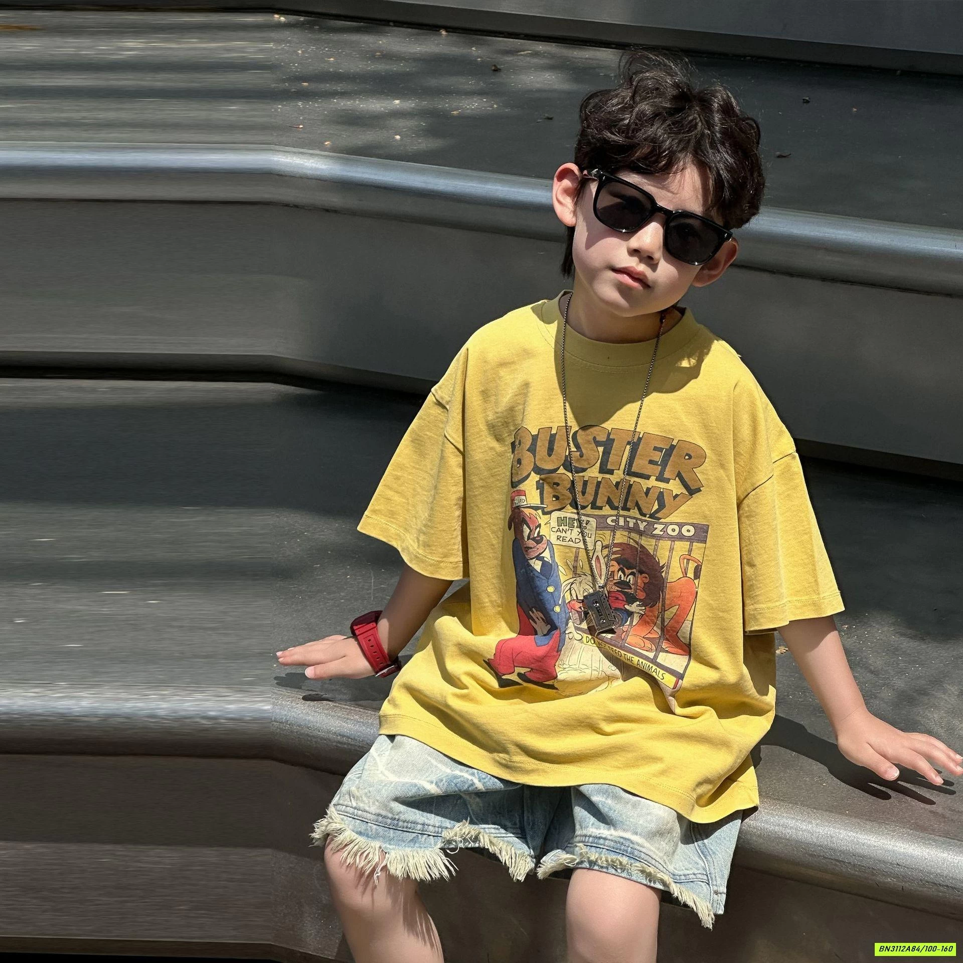 ÁO THUN VÀNG HY25280 IN HÌNH