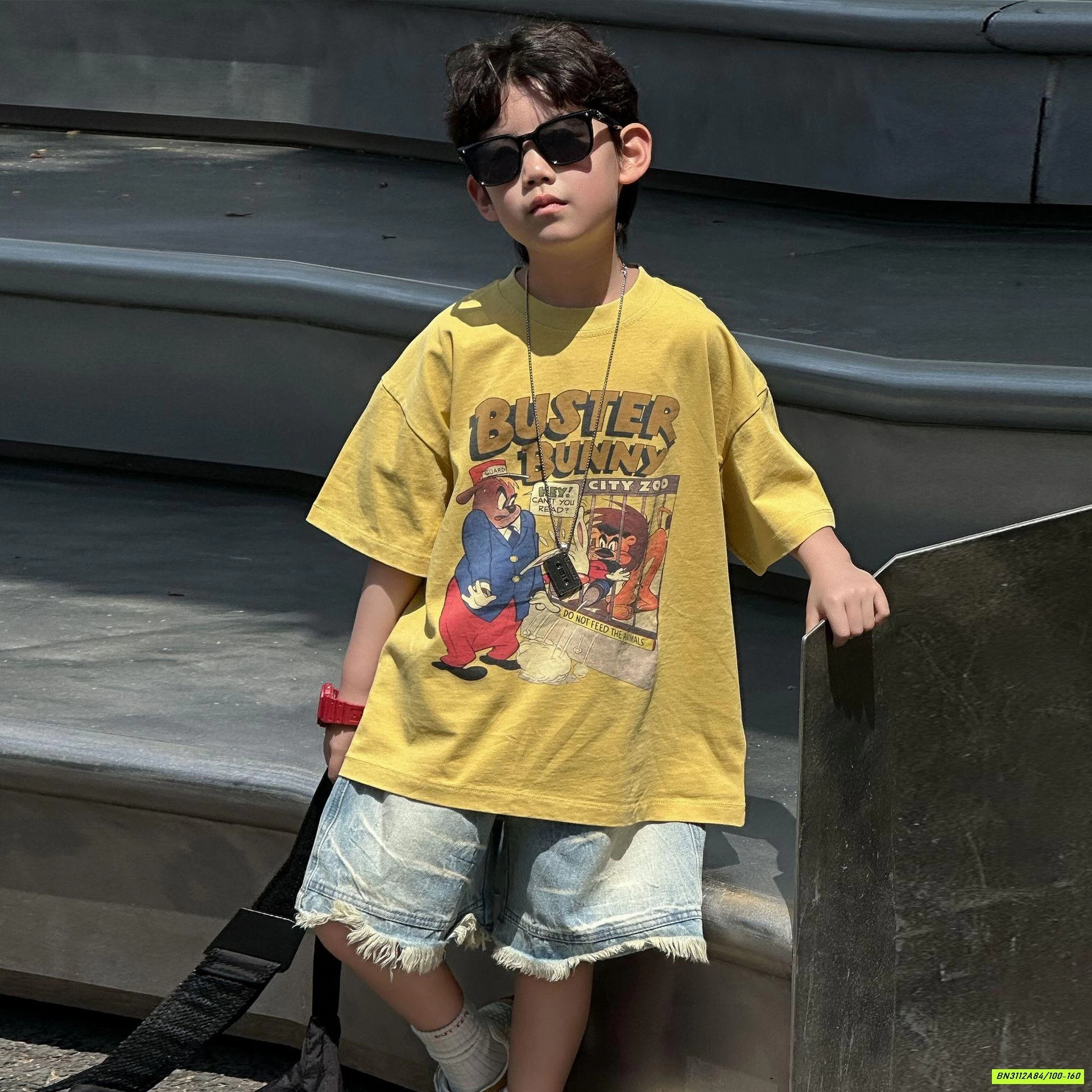 ÁO THUN VÀNG HY25280 IN HÌNH