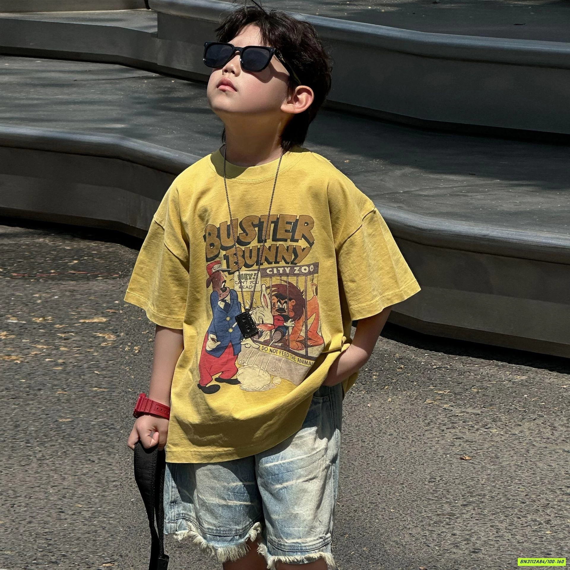 ÁO THUN VÀNG HY25280 IN HÌNH