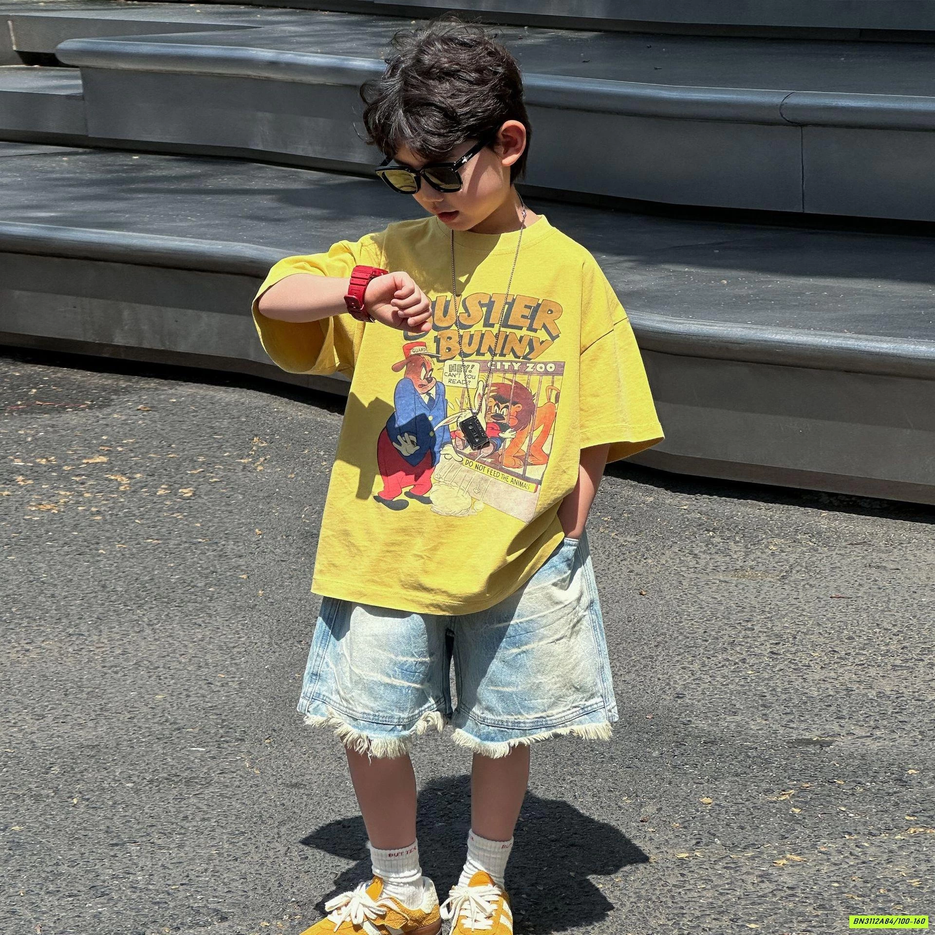 ÁO THUN VÀNG HY25280 IN HÌNH