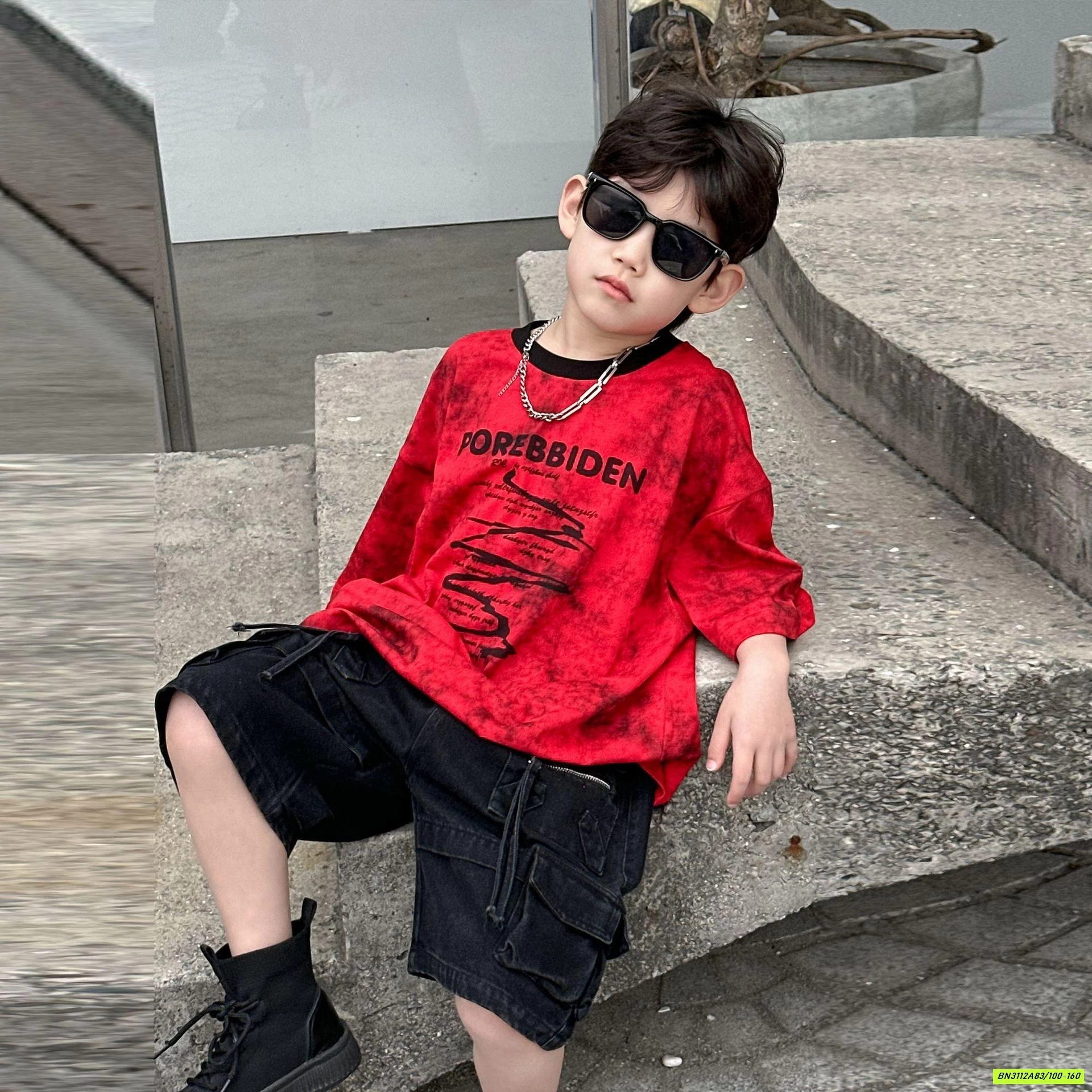 ÁO THUN ĐỎ LOANG HY25111