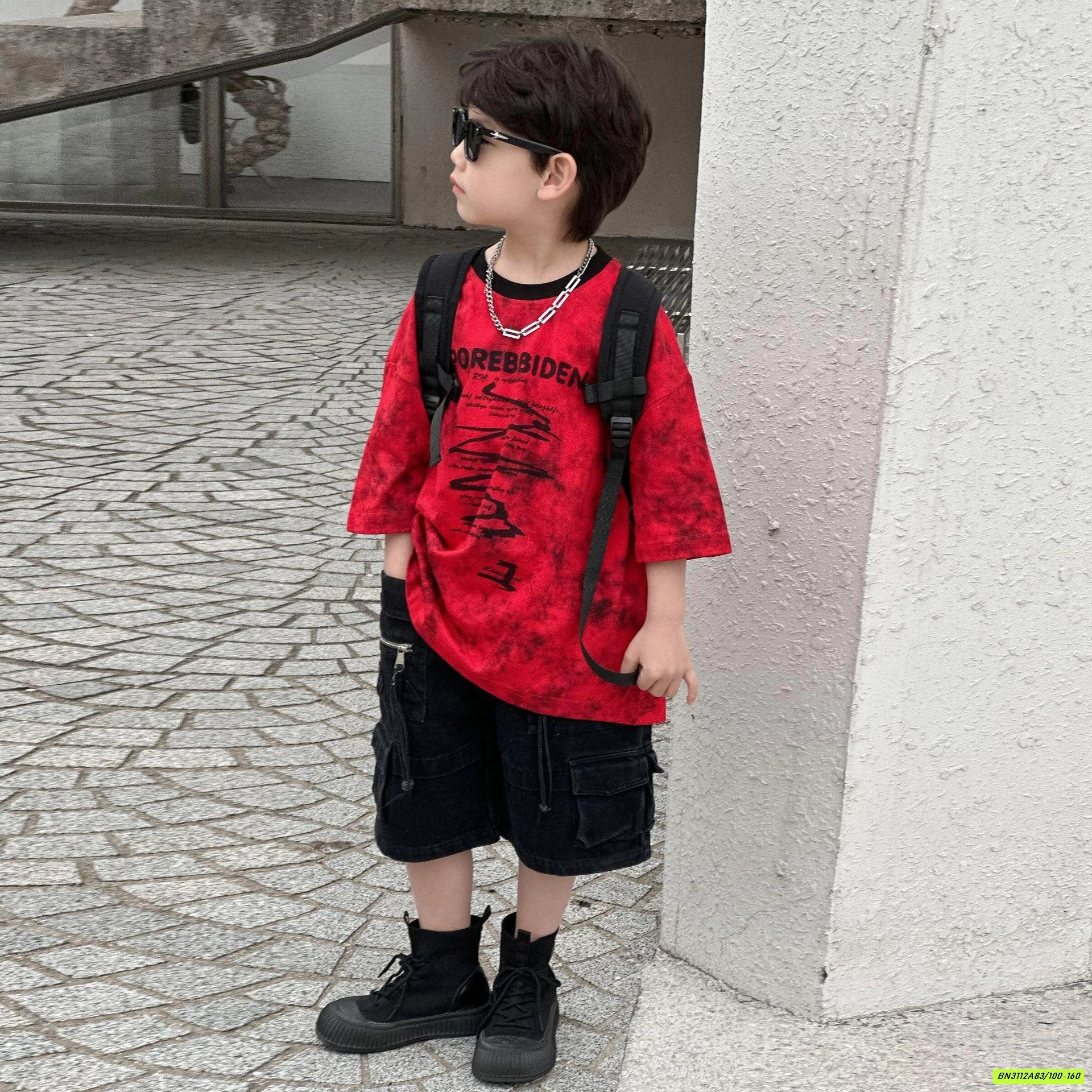 ÁO THUN ĐỎ LOANG HY25111