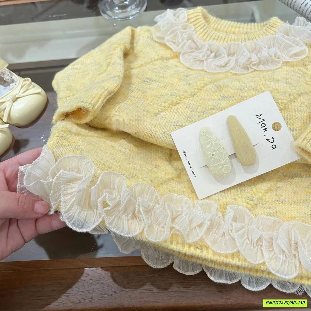 SÉT VÁY VÀNG VIỀN REN NINGLI