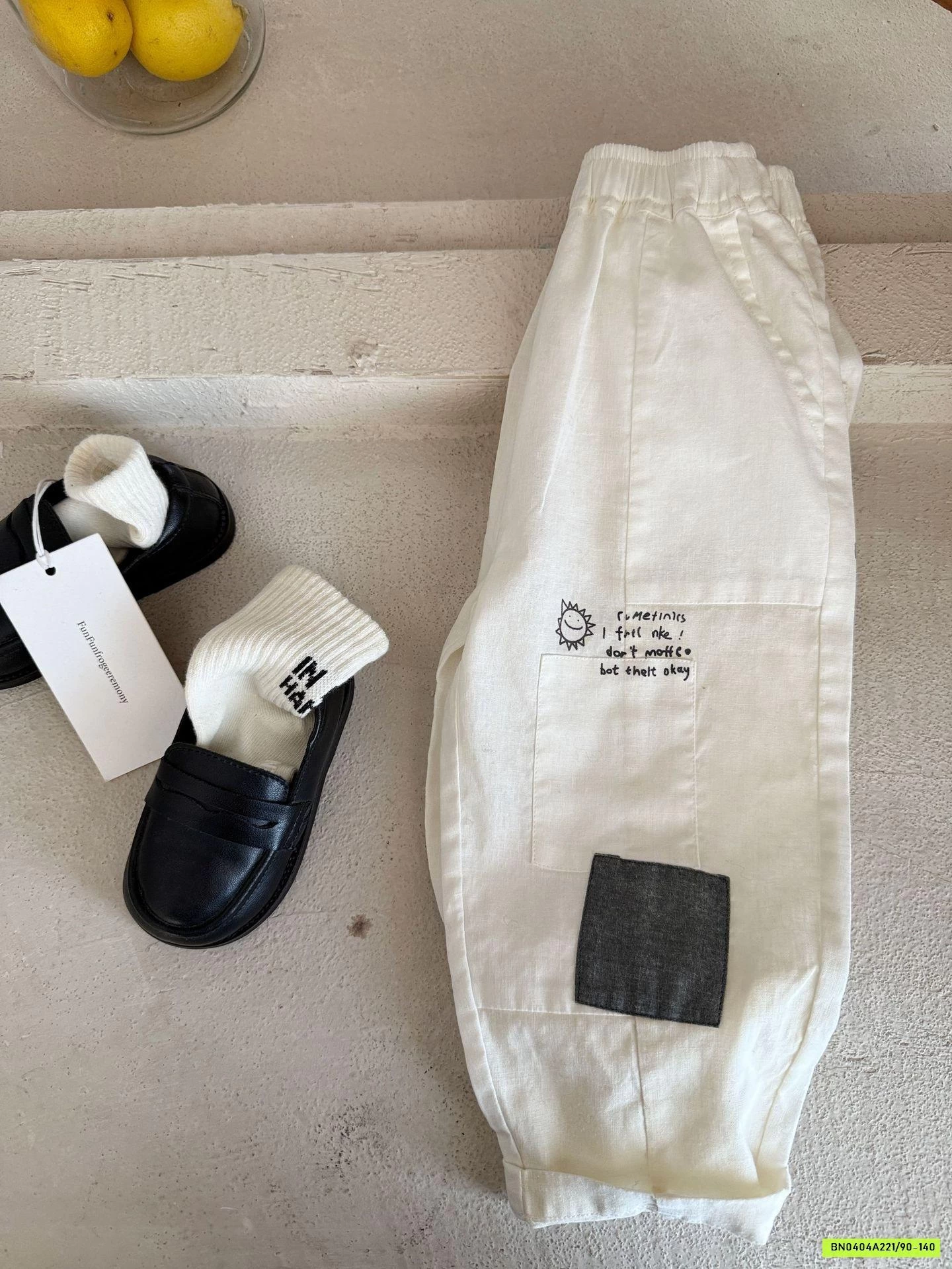 SƠ MI CỔ TRỤ MIX QUẦN BAGGY ĐŨI MMGGBABY