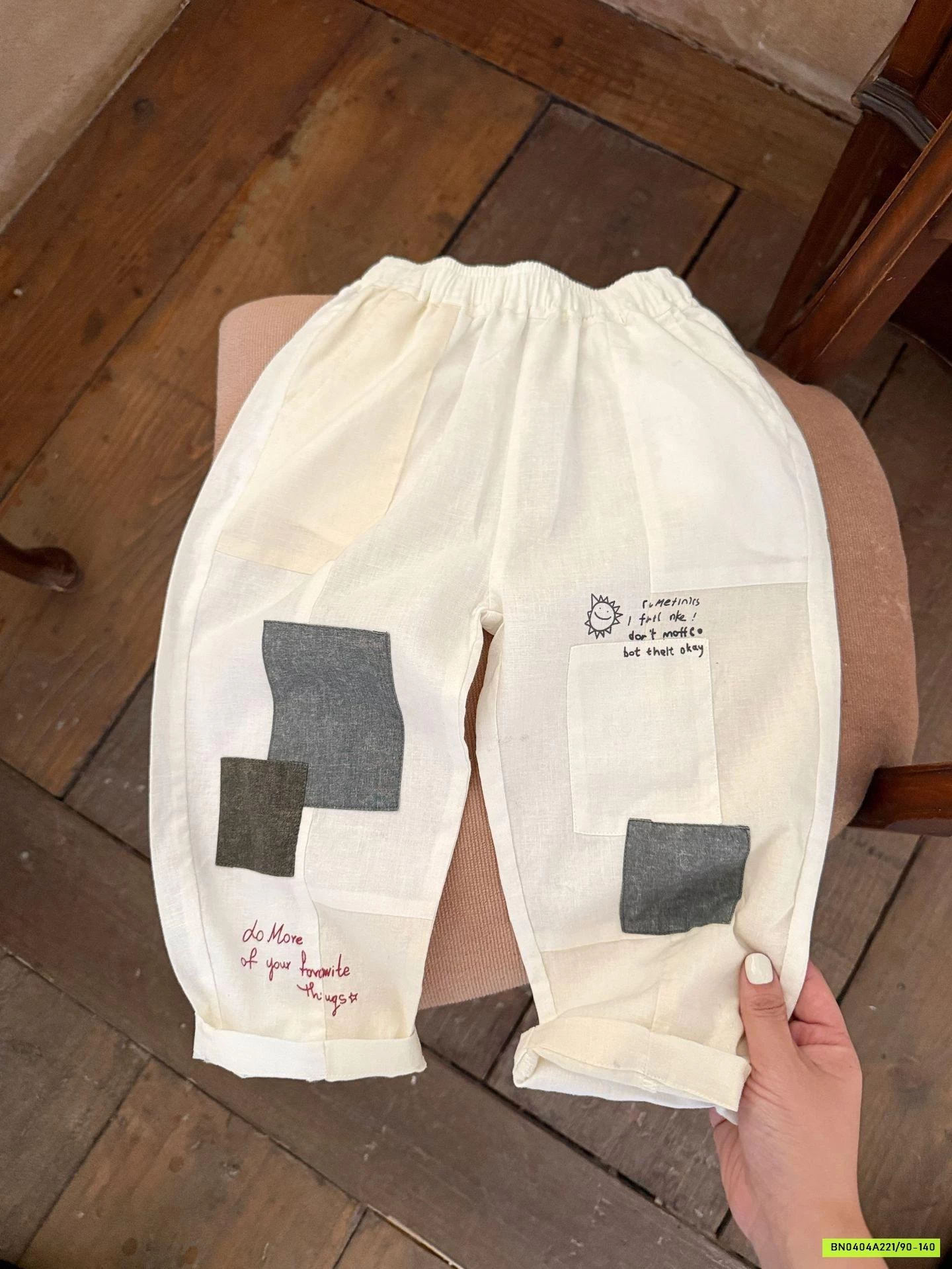 SƠ MI CỔ TRỤ MIX QUẦN BAGGY ĐŨI MMGGBABY