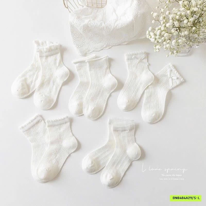 SET 5 ĐÔI TẤT REN BÈO TIỂU THƯ