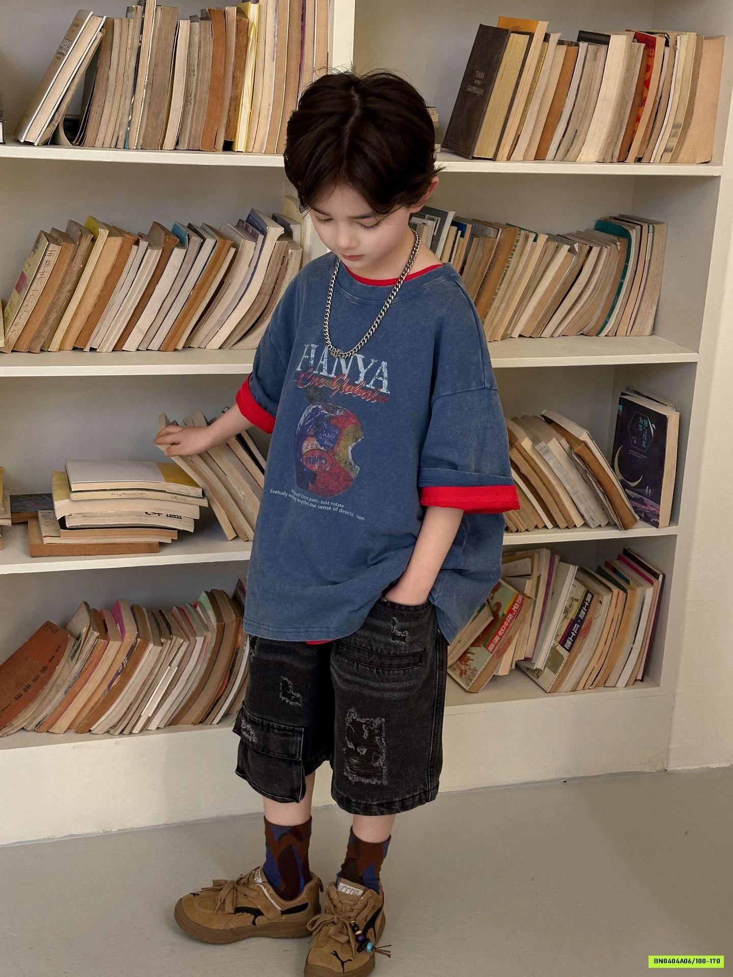 SHORT JEANS ĐEN CÁ TÍNH HANYA