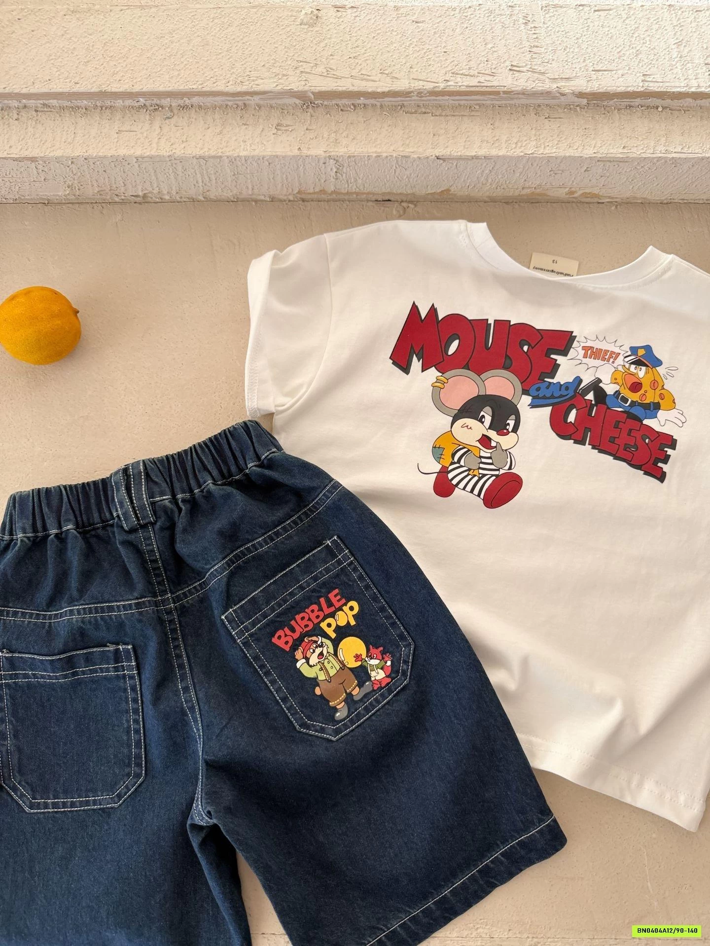 SHORT JEANS CHỈ NỔI MMGGBABY