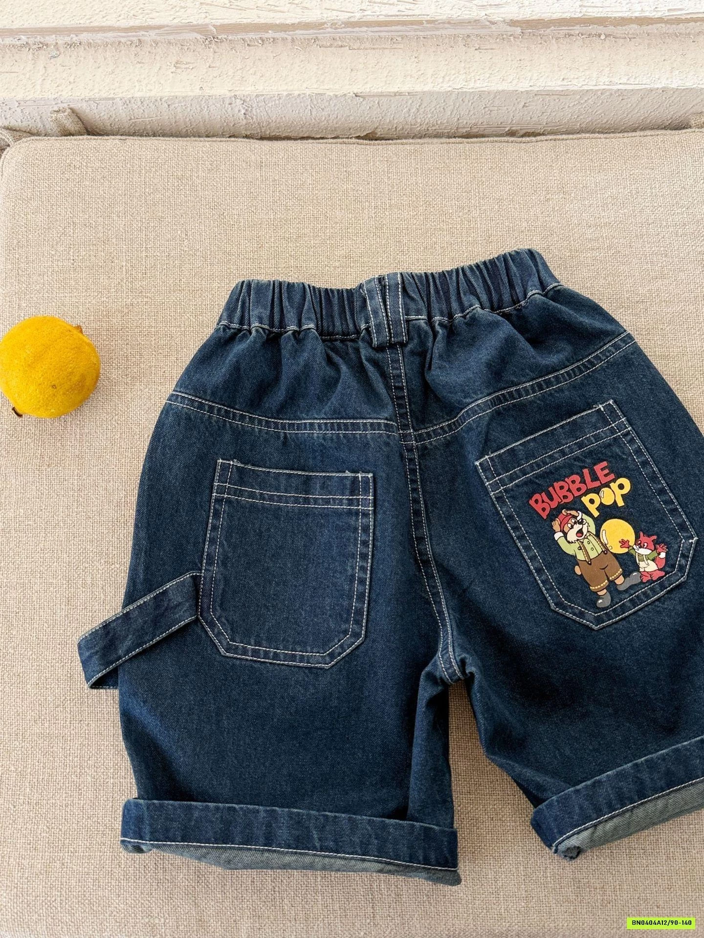 SHORT JEANS CHỈ NỔI MMGGBABY